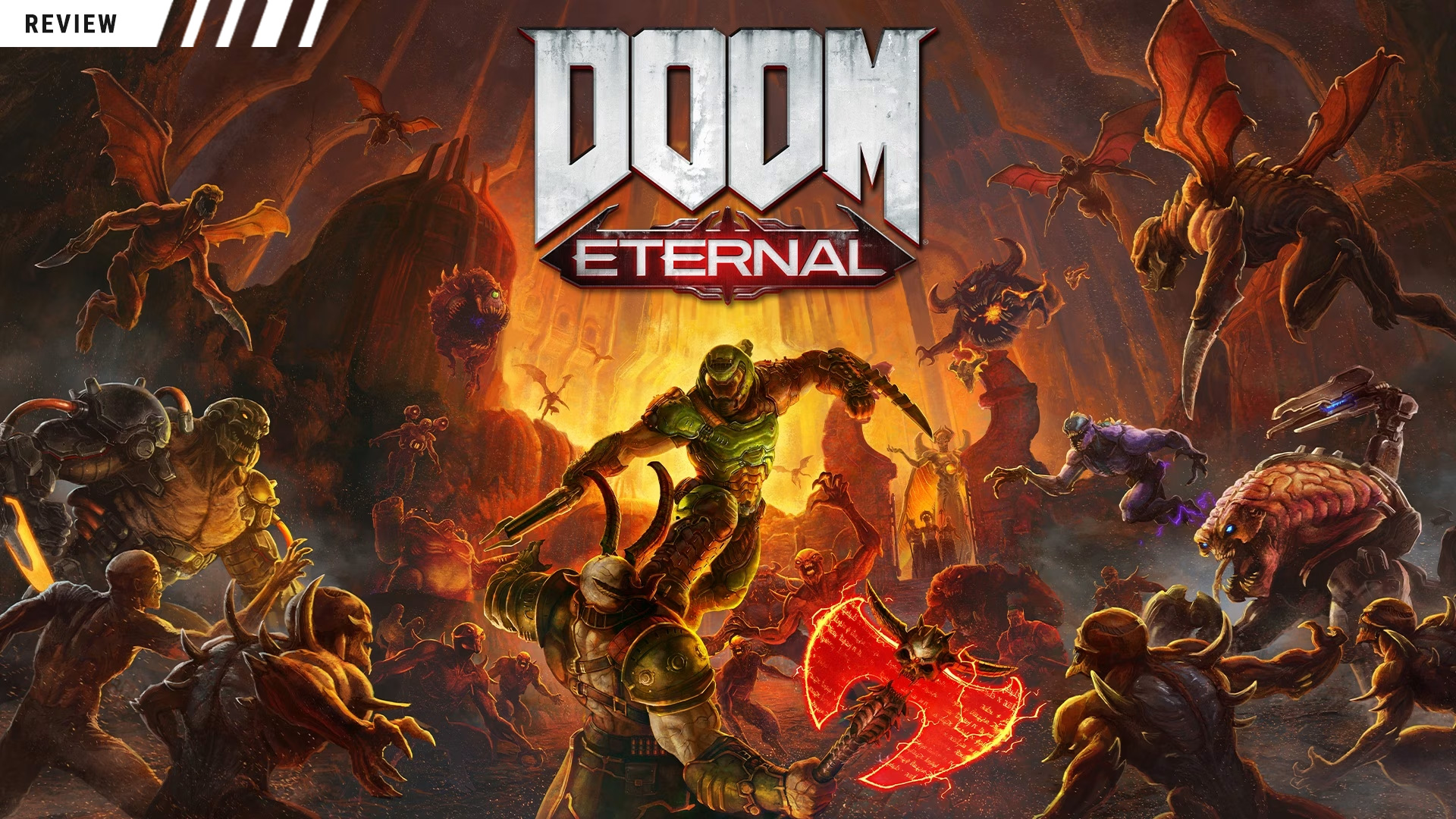 Titelbild zu DOOM Eternal von id Software und Bethesda