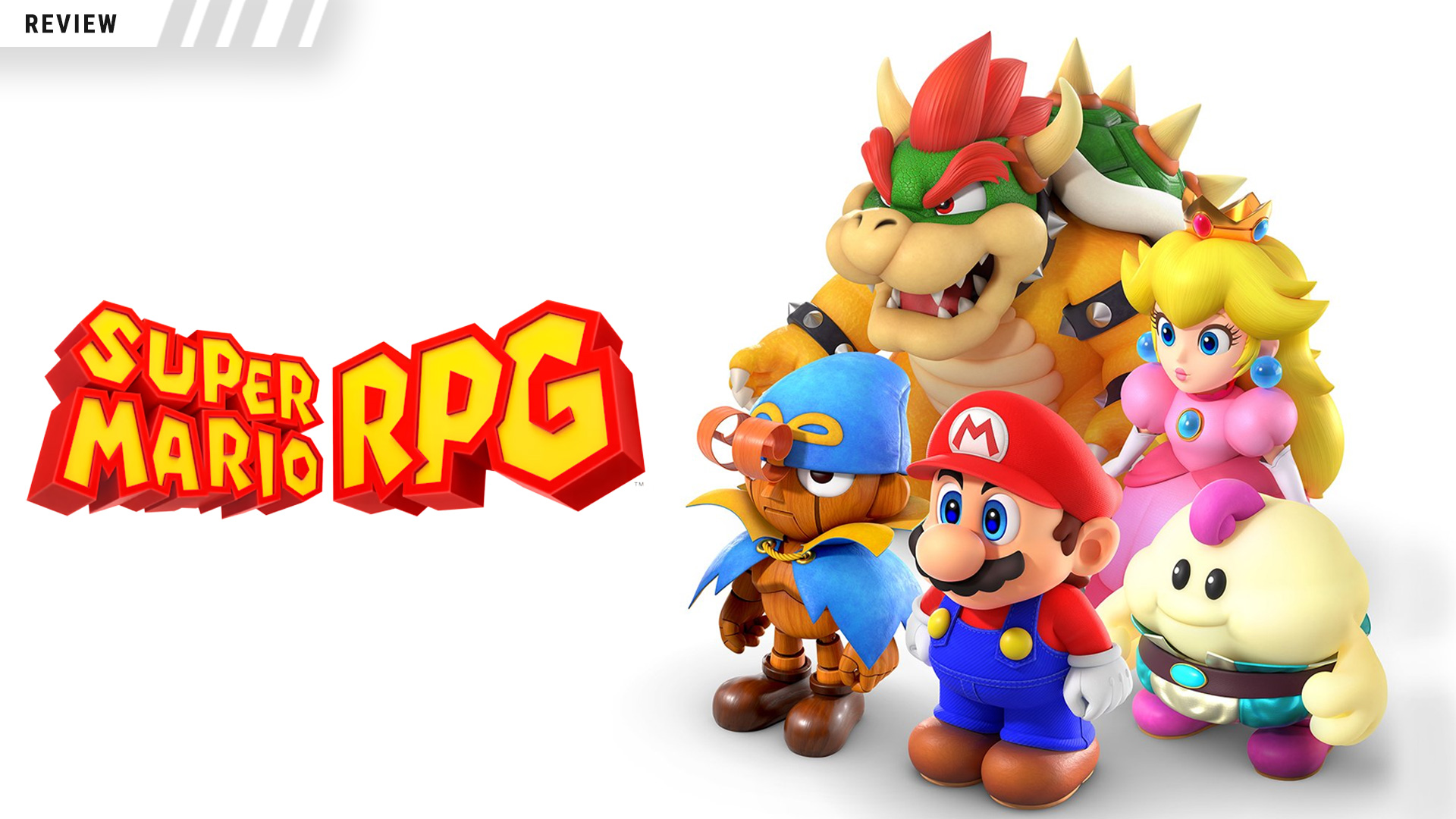 Titelbild zum Remake von Super Mario RPG von Artdink für Nintendo Switch