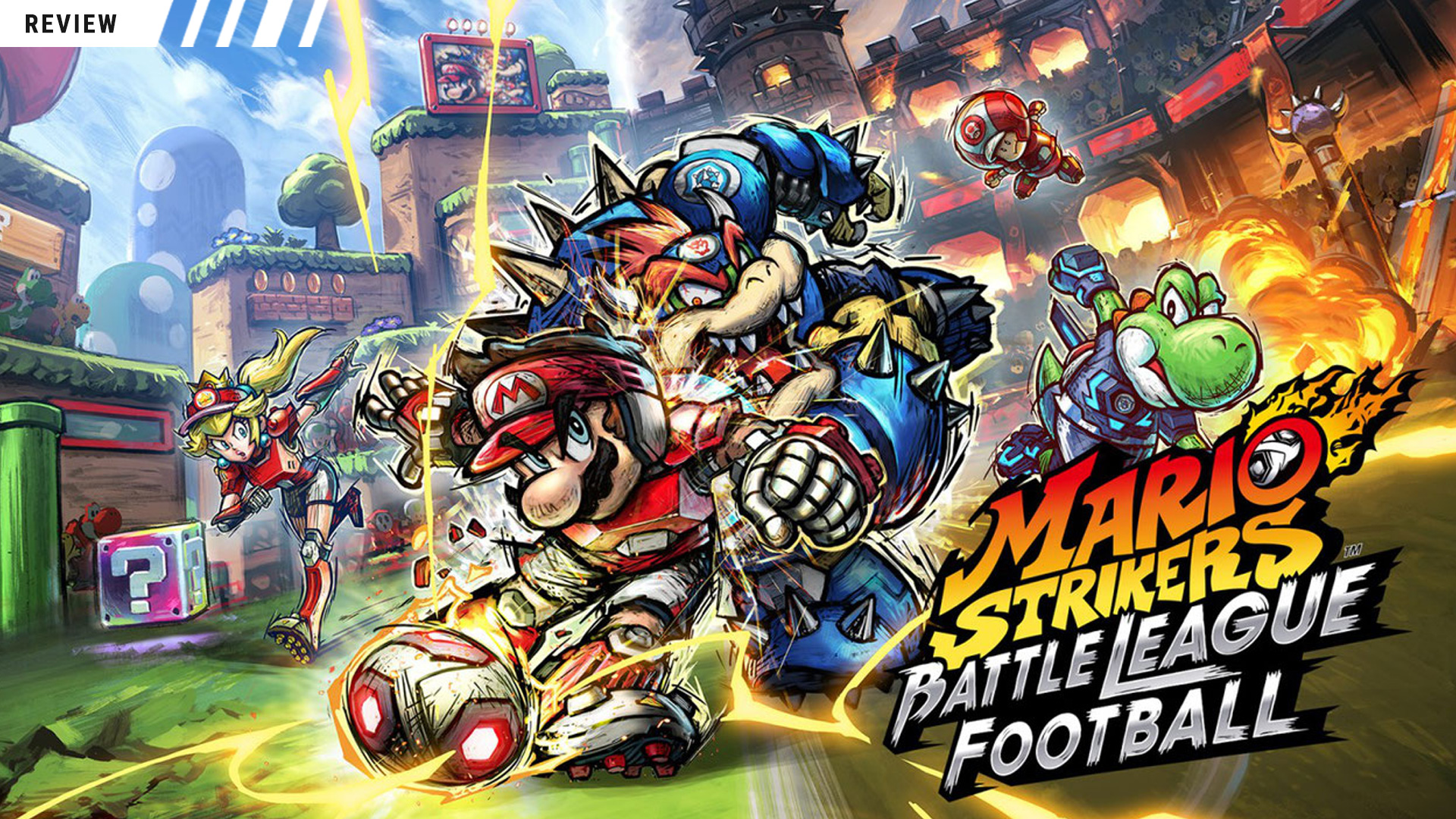 Titelbild zu Mario Strikers: Battle League Football von Next Level Games für Nintendo Switch