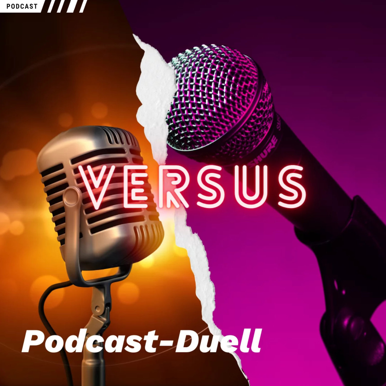 Podcast-Cover zu einem Podcast Special von ThreeTwoPlay zum Podcast-Duell von Wasted
